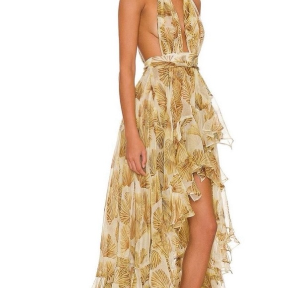 Bronx and Banco Gold Leaf Dress - Picture 2 of 4